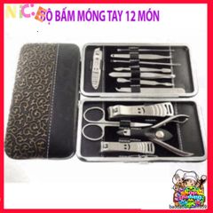 Bộ Dụng Cụ Chăm Sóc Móng Tay 12 Món Cao Cấp - Thiết Kế Hiện Đại Hàn Quốc, Đầy Đủ Tiện Ích Cho Sắc Đẹp Tại Nhà