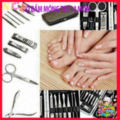 Bộ Dụng Cụ Chăm Sóc Móng Tay 12 Món Cao Cấp - Thiết Kế Hiện Đại Hàn Quốc, Đầy Đủ Tiện Ích Cho Sắc Đẹp Tại Nhà