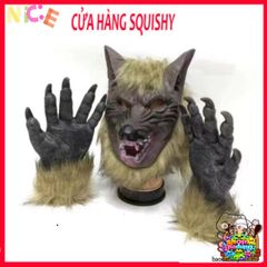 Mặt Nạ Trùm Đầu Nhập Vai Chó Sói & Ma Sói - Phụ Kiện Halloween Cosplay Độc Đáo, Tham Gia Bữa Tiệc Hóa Trang Sinh Động