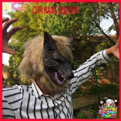 Mặt Nạ Trùm Đầu Nhập Vai Chó Sói & Ma Sói - Phụ Kiện Halloween Cosplay Độc Đáo, Tham Gia Bữa Tiệc Hóa Trang Sinh Động