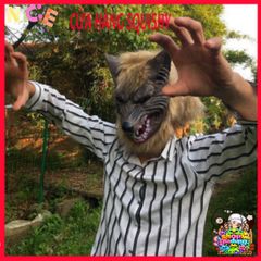 Mặt Nạ Trùm Đầu Nhập Vai Chó Sói & Ma Sói - Phụ Kiện Halloween Cosplay Độc Đáo, Tham Gia Bữa Tiệc Hóa Trang Sinh Động