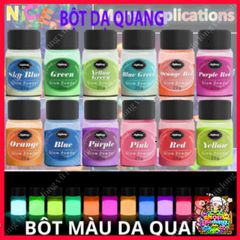 Bộ 12 Bột Dạ Quang Resin Phát Sáng - Sáng Tạo Nghệ Thuật, Trang Sức Đẹp Mắt, Phù Hợp Sơn Móng Tay và Chế Tác DIY
