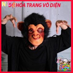 Mặt Nạ Khỉ Đột Đen Halloween - Phụ Kiện Hóa Trang Độc Đáo Cho Những Bận Rộn 12 Tuổi Trở Lên, Thiết Kế 3D Gợi Nhớ Hacker