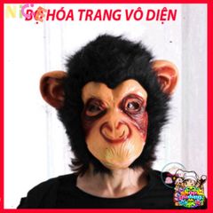 Mặt Nạ Khỉ Đột Đen Halloween - Phụ Kiện Hóa Trang Độc Đáo Cho Những Bận Rộn 12 Tuổi Trở Lên, Thiết Kế 3D Gợi Nhớ Hacker
