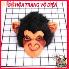 Mặt Nạ Khỉ Đột Đen Halloween - Phụ Kiện Hóa Trang Độc Đáo Cho Những Bận Rộn 12 Tuổi Trở Lên, Thiết Kế 3D Gợi Nhớ Hacker