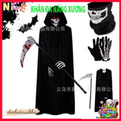 Khẩu Trang Đầu Lâu Xương Cá Đa Năng - Khăn Lanh Thoáng Mát, Chống Nắng, Phụ Kiện Thời Trang Cho Mọi Hoạt Động Ngoài Trời 50cm