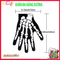 Khẩu Trang Đầu Lâu Xương Cá Đa Năng - Khăn Lanh Thoáng Mát, Chống Nắng, Phụ Kiện Thời Trang Cho Mọi Hoạt Động Ngoài Trời 50cm