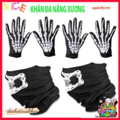 Khẩu Trang Đầu Lâu Xương Cá Đa Năng - Khăn Lanh Thoáng Mát, Chống Nắng, Phụ Kiện Thời Trang Cho Mọi Hoạt Động Ngoài Trời 50cm