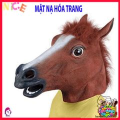 Mặt Nạ Latex Ngựa Halloween - Phụ Kiện Hóa Trang Cho Tiệc Tùng Độc Đáo Dành Cho Người Lớn Và Trẻ Em