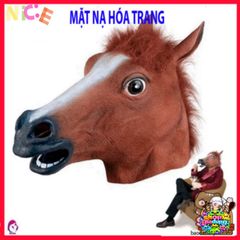 Mặt Nạ Latex Ngựa Halloween - Phụ Kiện Hóa Trang Cho Tiệc Tùng Độc Đáo Dành Cho Người Lớn Và Trẻ Em
