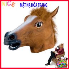 Mặt Nạ Latex Ngựa Halloween - Phụ Kiện Hóa Trang Cho Tiệc Tùng Độc Đáo Dành Cho Người Lớn Và Trẻ Em