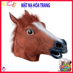 Mặt Nạ Latex Ngựa Halloween - Phụ Kiện Hóa Trang Cho Tiệc Tùng Độc Đáo Dành Cho Người Lớn Và Trẻ Em