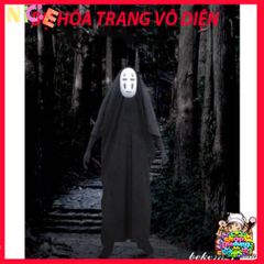 Set Bộ Y Phục Nhập Vai Ma Vô Diện Spirited Away - Cosplay Chính Hãng cho Tất Cả Lứa Tuổi với Áo Choàng và Mặt Nạ Huyền Bí