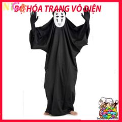 Set Bộ Y Phục Nhập Vai Ma Vô Diện Spirited Away - Cosplay Chính Hãng cho Tất Cả Lứa Tuổi với Áo Choàng và Mặt Nạ Huyền Bí