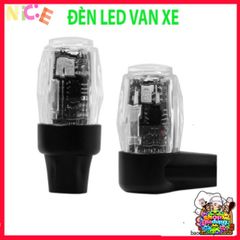 Đèn Led Lốp Xe Ô Tô Xe Máy Xe Đạp - Bộ 4 Nắp Van Trang Trí Cảm Biến Rung, Sạc Type-C Tiện Lợi, Đa Màu Sắc Thời Trang
