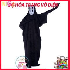 Bộ Đồ Cosplay Vô Diện Đen - Áo Choàng & Mặt Nạ Gid Mạch Kiki Spirited Away - Thời Trang Hóa Trang Độc Đáo cho Sự Kiện Anime