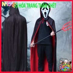 Mặt Nạ Thần Chết Scream Halloween Cao Cấp - Phụ Kiện Kinh Dị Độc Đáo Cho Tiệc Hóa Trang, Dạ Hội Ấn Tượng