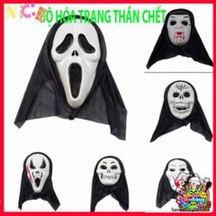 Mặt Nạ Thần Chết Scream Halloween Cao Cấp - Phụ Kiện Kinh Dị Độc Đáo Cho Tiệc Hóa Trang, Dạ Hội Ấn Tượng