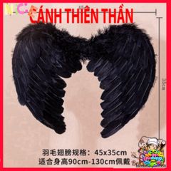 Cánh Thiên Thần Cosplay Lông Vũ - Phụ Kiện Hóa Trang Halloween Trẻ Em và Người Lớn, Nhiều Màu Sắc Đẹp Mắt