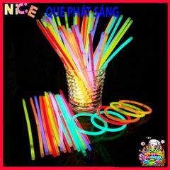 Bộ 100 Que Phát Sáng Dạ Quang Với 100 Đầu Nối - Vòng Đeo Tay Nhiều Màu Sắc Vui Nhộn Cho Tiệc Tối và Hoạt Động Ngoài Trời