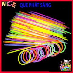 Bộ 100 Que Phát Sáng Dạ Quang Với 100 Đầu Nối - Vòng Đeo Tay Nhiều Màu Sắc Vui Nhộn Cho Tiệc Tối và Hoạt Động Ngoài Trời