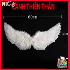 Cánh Thần Lông Vũ Màu Trắng Cho Bé Từ 1-4 Tuổi - Phụ Kiện Dễ Thương, Thiết Kế Đáng Yêu, Thoải Mái Và Êm Ái