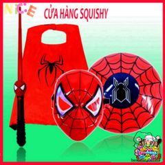 Áo Choàng Người Nhện Cho Bé - Bộ Trang Phục Siêu Anh Hùng Halloween Kèm Mặt Nạ - Quà Tặng Sinh Nhật Cho Trẻ Em
