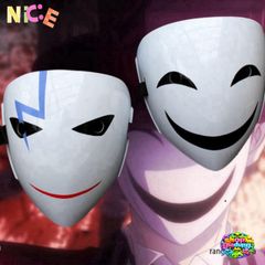 Mặt Nạ Hoạt Hình Nụ Cười Trắng Sáng - Phụ Kiện Cosplay Halloween Cho Nam Nữ, Sự Kiện Tiệc Tùng và Lễ Hội