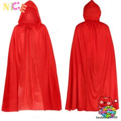 Áo Choàng Thần Chết 2 Lớp Đen Đỏ - Trang Phục Halloween Bí Ẩn, Cosplay Phù Thủy, Mặc Tiệc Kinh Dị