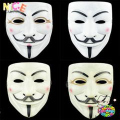 Mặt Nạ V for Vendetta Biểu Tượng - Phụ Kiện Halloween Độc Đáo, Dùng Cho Cosplay, Lễ Hội và Tiệc Hóa Trang
