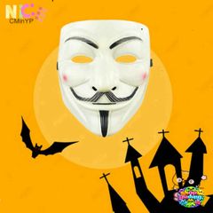 Mặt Nạ V for Vendetta Biểu Tượng - Phụ Kiện Halloween Độc Đáo, Dùng Cho Cosplay, Lễ Hội và Tiệc Hóa Trang