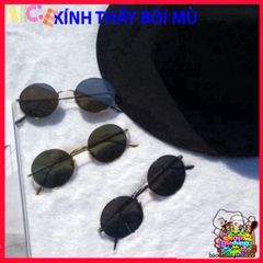 Kính Mát Gọng Tròn Thời Thượng UV400 Cho Nam Nữ - Phong Cách Nobita Thời Trang, Chống Nắng, Quà Tặng Độc Đáo