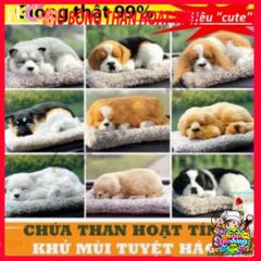 Thú Bông Khử Mùi Than Hoạt Tính - Gấu/Mèo/Chó Nhồi Bông Dễ Thương, Trang Trí Ô Tô An Toàn, Hút Ẩm Hiệu Quả