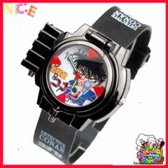 Đồng Hồ Đeo Tay Edogawa Conan Cho Trẻ Em - Thiết Kế Độc Đáo, Kính Lúp Và Đèn Laser - Quà Tặng Fan Thám Tử Conan