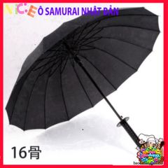 Ô Dù Che Mưa Katana 16 Nan - Phong Cách Nhật Đen Đẹp, Chống Nắng, Phụ Kiện Thời Trang Nam Nữ Hấp Dẫn