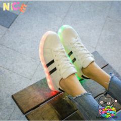 Giày Thể Thao Cổ Cao LED Phát Sáng 7 Màu - Giày Sneaker Cao Cấp Cho Nam Nữ Thể Thao Năng Động, Thoải Mái và Cá Tính