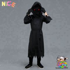 Trang Phục Thần Chết Halloween Cho Người Lớn - Bộ Áo Dài, Găng Tay, Mặt Nạ Chùm Đầu - Phong Cách Bí Ẩn, Hấp Dẫn 1.65m-1.8m
