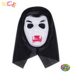 Mặt Nạ Hóa Trang Halloween Đen Trắng - Mẫu Độc Đáo Cho Lễ Hội, 25x30cm, Không Gây Kích Ứng, Thoải Mái Khi Sử Dụng