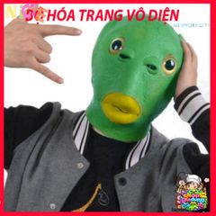 Mặt Nạ Silicon Ếch Xanh Dành Cho Người Lớn - Phụ Kiện Hóa Trang Độc Đáo Cho Tiệc Halloween và Cosplay