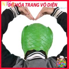 Mặt Nạ Silicon Ếch Xanh Dành Cho Người Lớn - Phụ Kiện Hóa Trang Độc Đáo Cho Tiệc Halloween và Cosplay