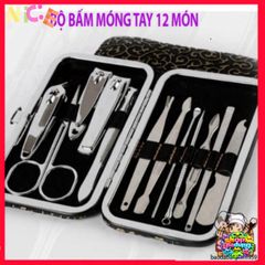 Bộ Dụng Cụ Làm Móng Tay Sang Trọng 12 Món - Chăm Sóc Móng Chuyên Nghiệp Tại Nhà - Quà Tặng Ý Nghĩa Cho Phái Đẹp
