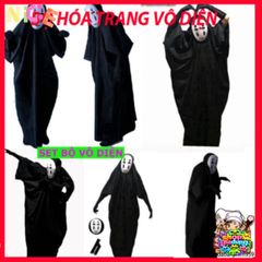 Bộ Cosplay Vô Diện Kaonashi - Trang Phục Spirited Away Cho Trẻ Em & Người Lớn - Hóa Trang Anime Độc Đáo