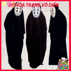 Bộ Cosplay Vô Diện Kaonashi - Trang Phục Spirited Away Cho Trẻ Em & Người Lớn - Hóa Trang Anime Độc Đáo