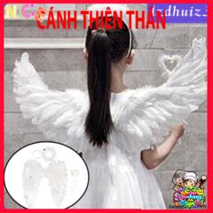 Cánh Thiên Thần Phát Sáng Cho Trẻ Em - Dễ Thương Màu Trắng, Hoàn Hảo Cho Tiệc Halloween, Giáng Sinh, Lễ Hội và Sự Kiện