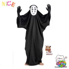 Bộ Cosplay Vô Diện Spirited Away - Áo Thời Trang Hóa Trang Halloween S-XL, Phụ Kiện Đầy Đủ cho Fan Anime Nhật Bản