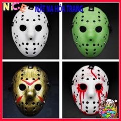Mặt Nạ Hóa Trang Jason - Phụ Kiện Halloween Độc Đáo, Chất Liệu Bền Bỉ, Hoàn Hảo Cho Bữa Tiệc Kinh Dị