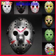 Mặt Nạ Hóa Trang Jason - Phụ Kiện Halloween Độc Đáo, Chất Liệu Bền Bỉ, Hoàn Hảo Cho Bữa Tiệc Kinh Dị