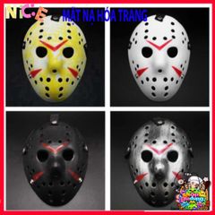 Mặt Nạ Hóa Trang Jason - Phụ Kiện Halloween Độc Đáo, Chất Liệu Bền Bỉ, Hoàn Hảo Cho Bữa Tiệc Kinh Dị