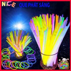 Bộ 100 Que Phát Sáng Màu Kèm 100 Đầu Nối - Vòng Đeo Tay Dạ Quang Đồ Chơi Vui Nhộn Cho Tiệc Tùng, Dã Ngoại, Sự Kiện
