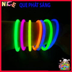Bộ 100 Que Phát Sáng Màu Kèm 100 Đầu Nối - Vòng Đeo Tay Dạ Quang Đồ Chơi Vui Nhộn Cho Tiệc Tùng, Dã Ngoại, Sự Kiện